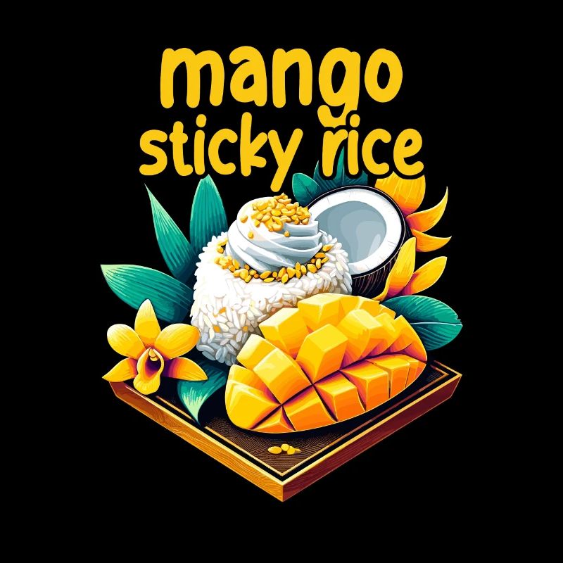 Süßer Mango-sticky-reis Thailändisches Essen