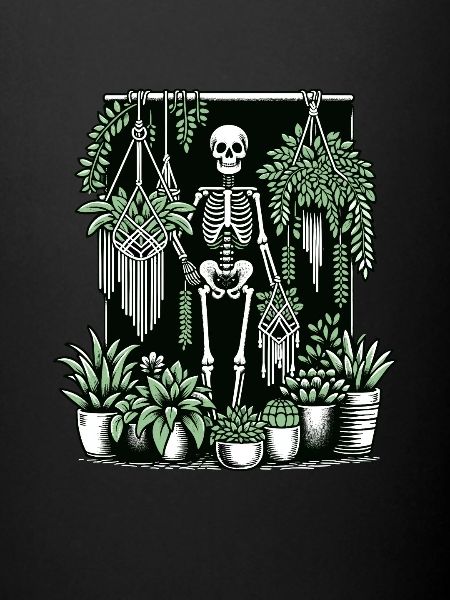 Macramé et plantes