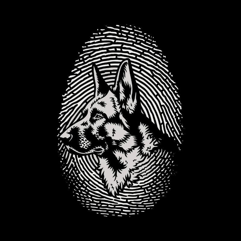 kre German Shepherd Fingerprint Creative