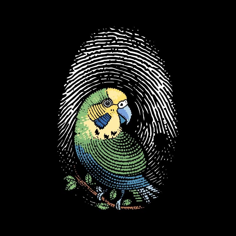 Parakeet Fingerprint Creative Parakeet