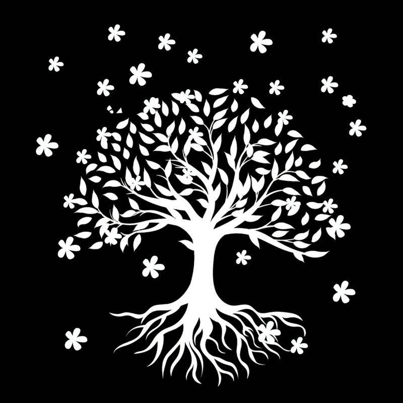 Baum des Lebens ,Lebensbaum,blumen,weiß
