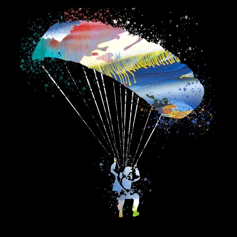 fallschirm,fallschirmfliegen,graffiti,gleitschirm