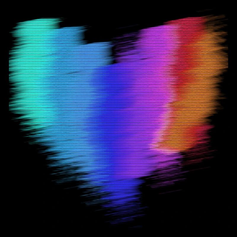 herz, regenbogen, malerei,bunt,unschärfe