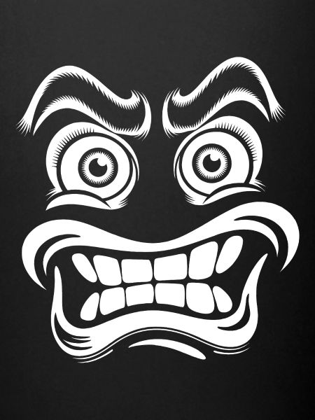 Angry Face Mask