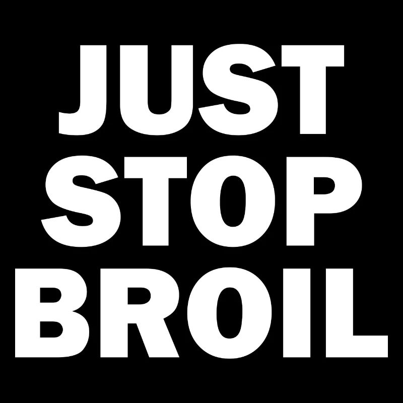 Just Stop Broil Sarcastic