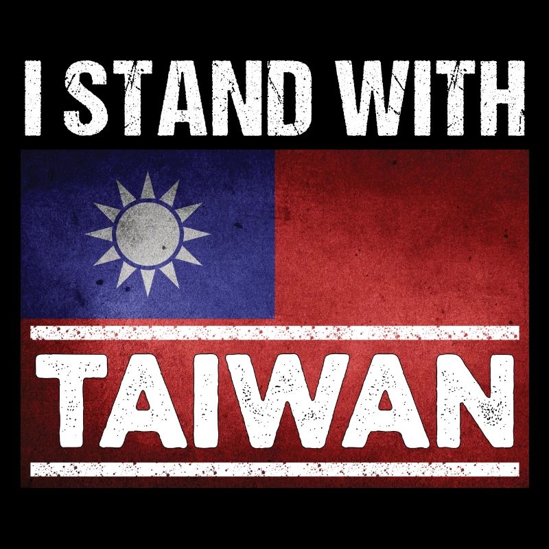 Taiwan Drapeau Taipei Chine Pas de guerre