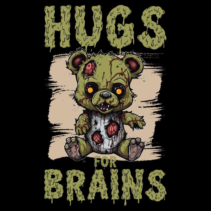 Zombie Teddy Halloween Horror Monster Hugs