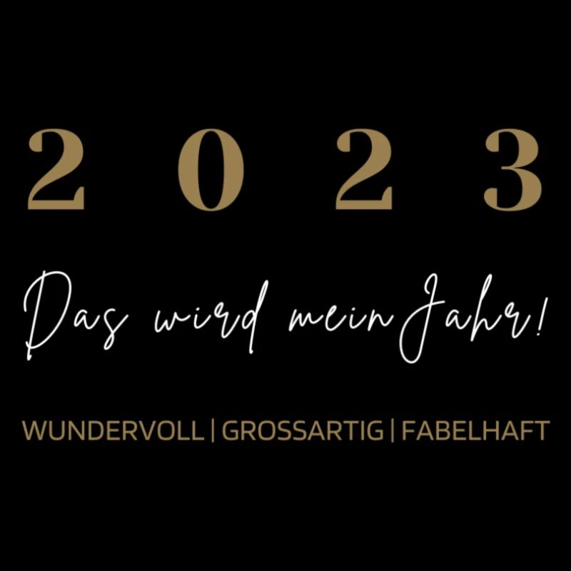 2023 Das wird mein Jahr Silvester Spruch