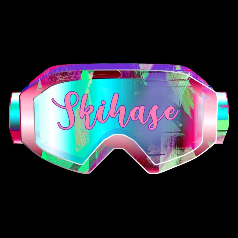 Ski ,pink,skiing,ski,rabbit,rabbit with goggles