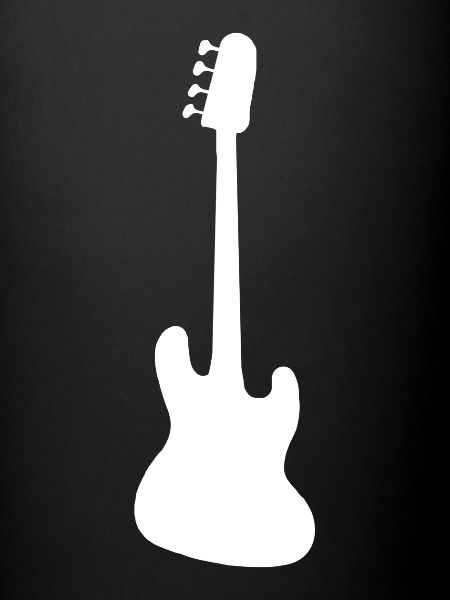 Basse simplement silhouette