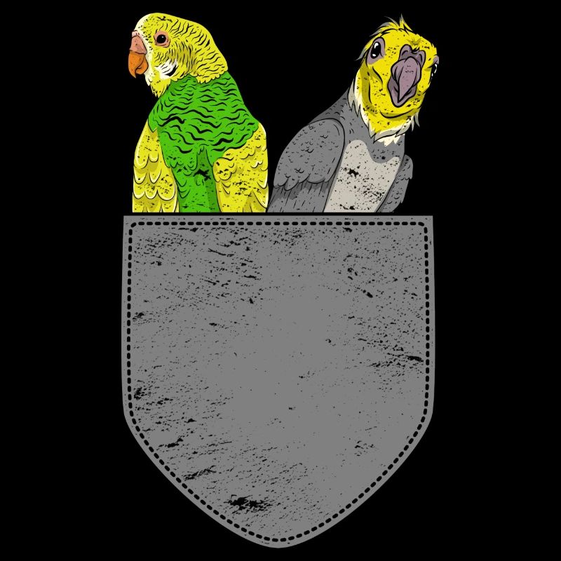 Oiseau Amoureux Cadeau Mignon Poitrine Sac Perruche