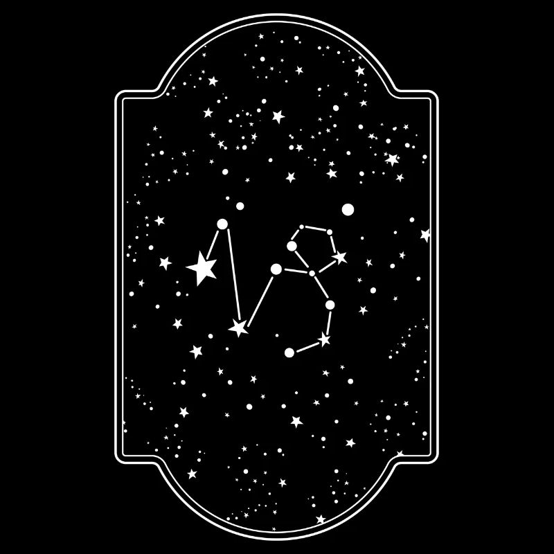Zodiac Capricorn starry sky