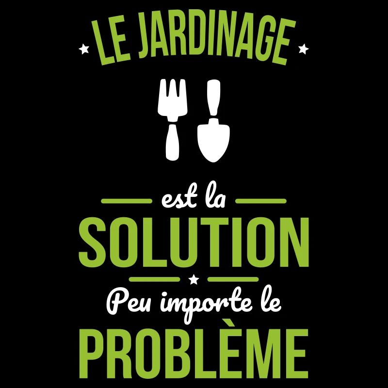 Jardinage est la solution peu importe le problème