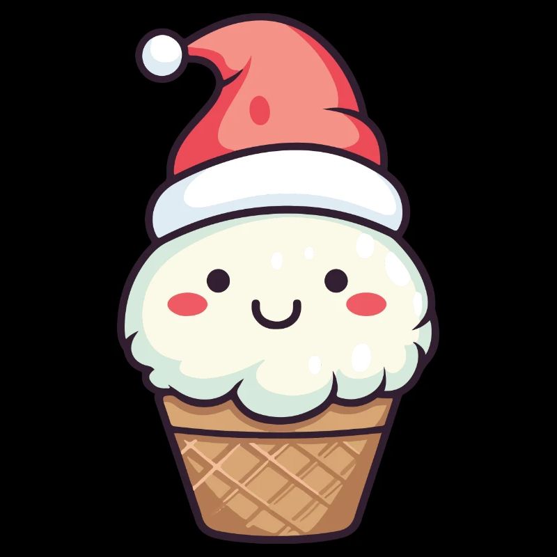 Eiskreme Weihnachten Comic