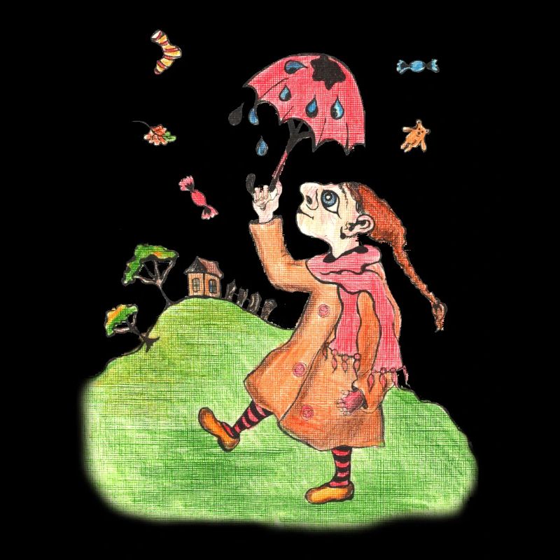 Sweets rain Masch fairy tale