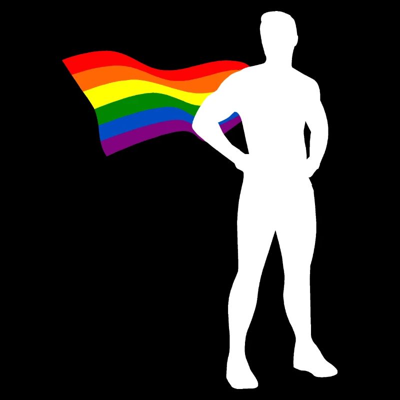 LGBT Flagge Superheld Schwul CSD Pride Queer