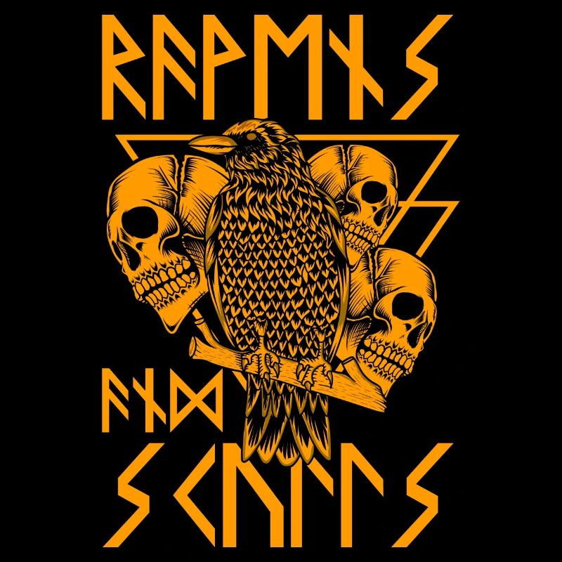 Krähe Odin Schwarz Walhalla