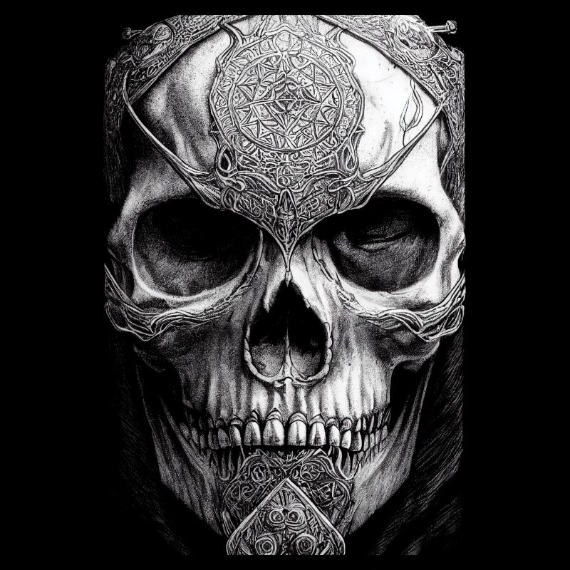 Wikinger Totenkopfschädel - Crâne viking