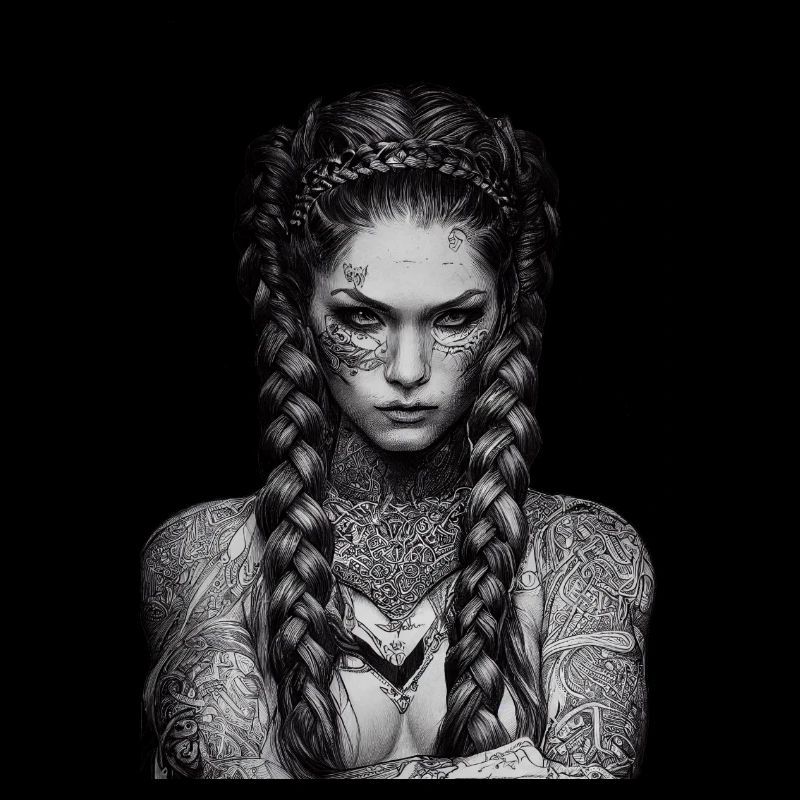 Tätowierte Wikingerin 2