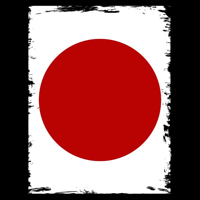 Drapeau du Japon Utilisé Look Nihon Drapeau japonais