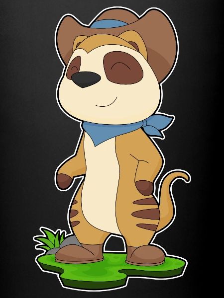 Suricate Cowboy chapeau de Cowboy