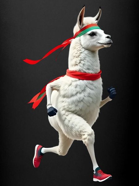 Lama avec bandeau jogging