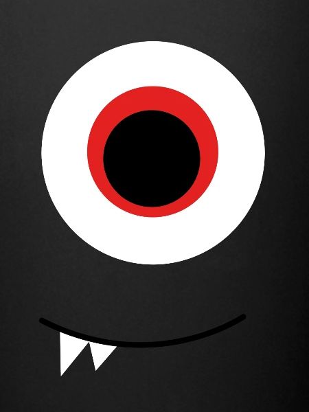 Oeil d'Halloween monstre