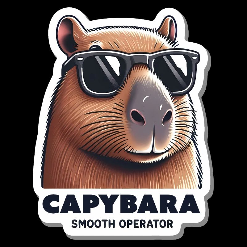 Capybara: Smooth Operator with Sunglasses
