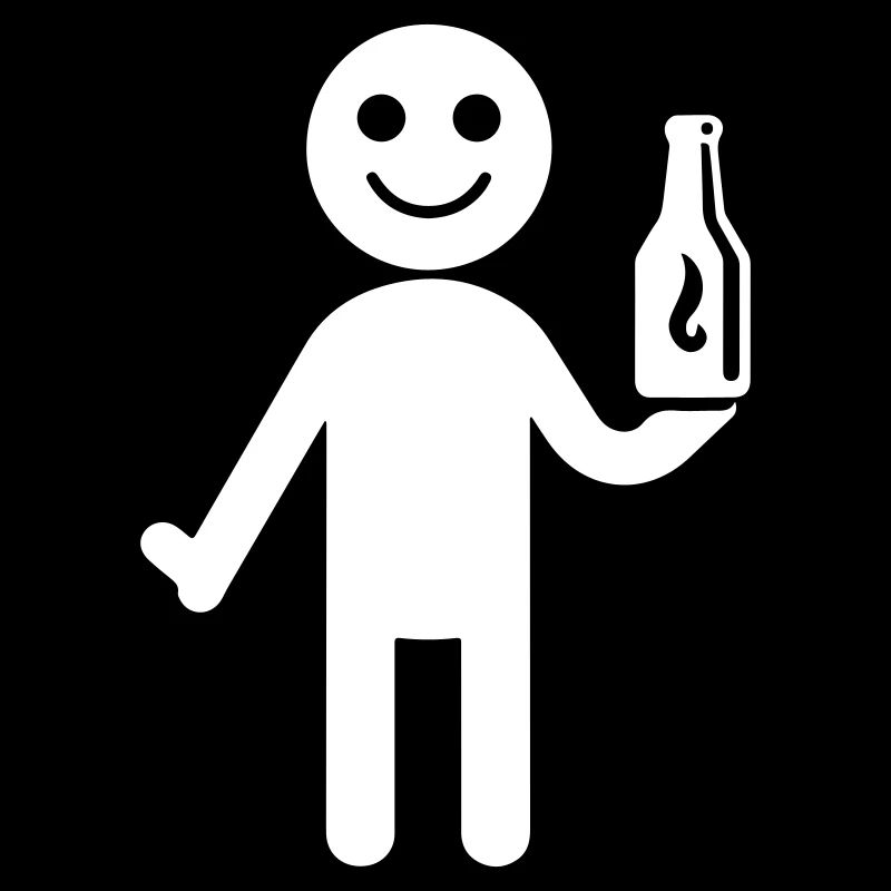 Bière buvant Figurine bâton
