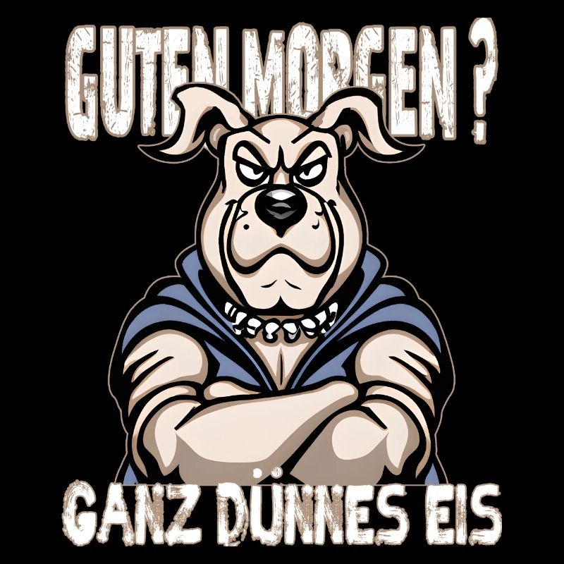 Ganz Dünnes Eis Morgenmuffel Hund Kaffee