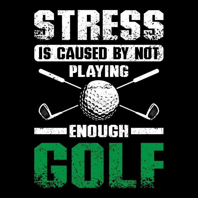Conception de golf stressante amusante pour les golfeurs