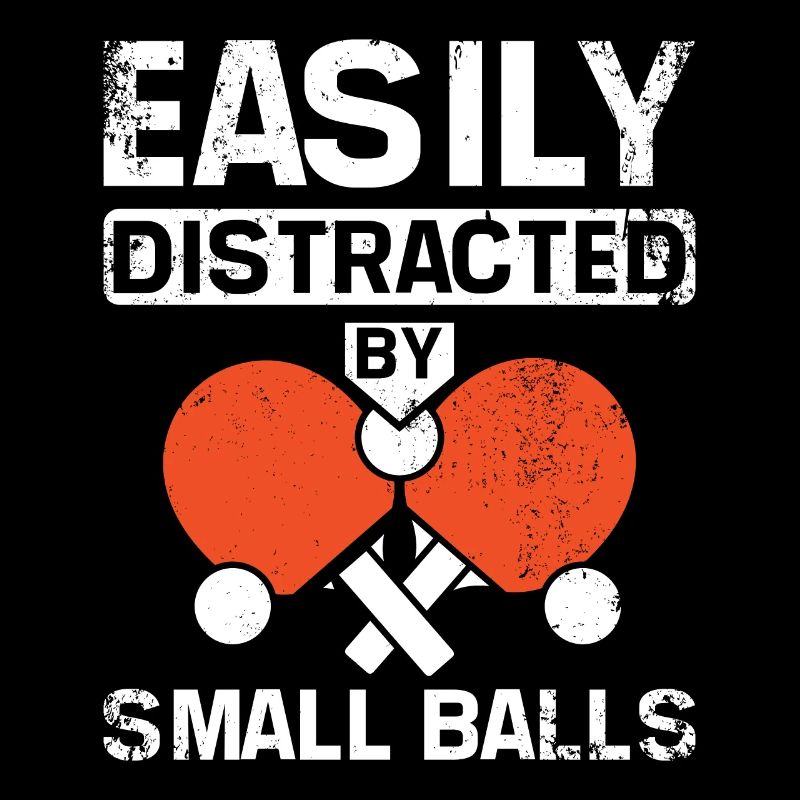 Facilement distrait par de petites balles de ping-pong