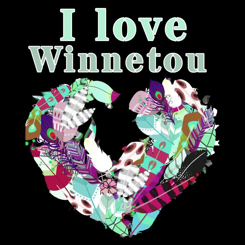 Enregistrer Winnetou,Winnetou,Federn,Illustration