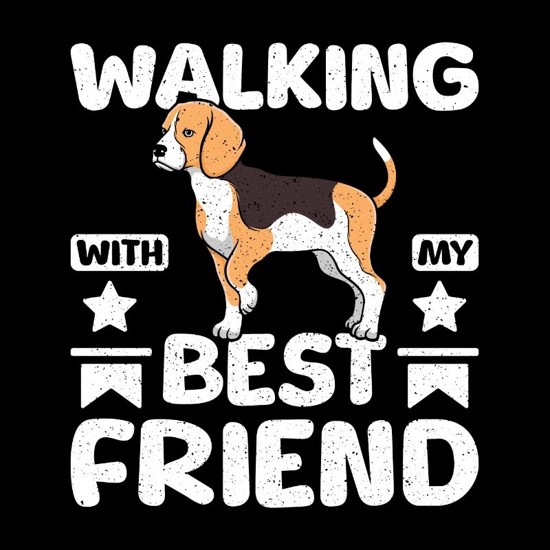 Marcher avec mon meilleur ami beagle