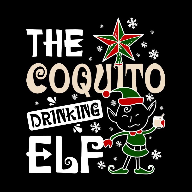 The coquito drinking elf