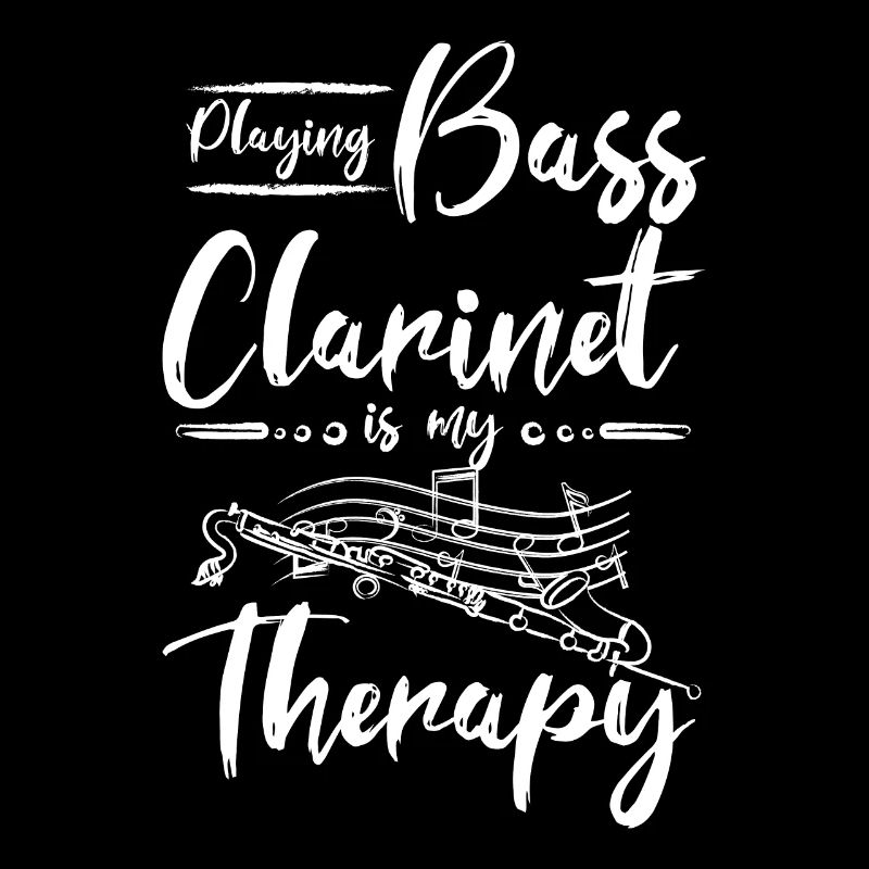 Playing bass clarinet is my therapy