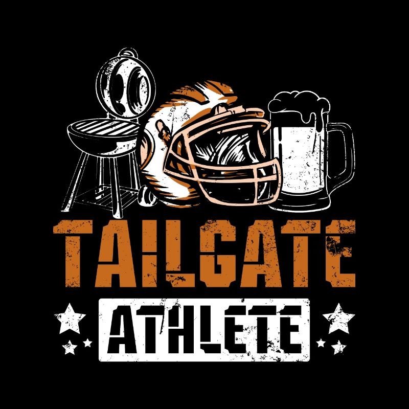 Football Drôle Tailgate Athlète