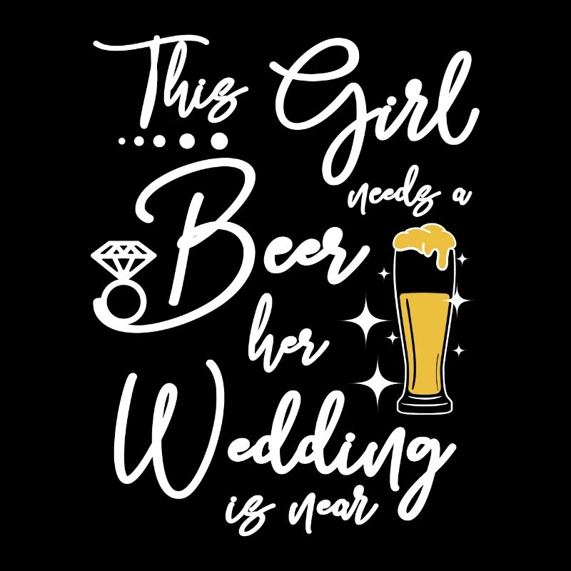 The Bride needs a beer her wedding is near