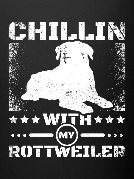 Chillin avec mon rottweiler