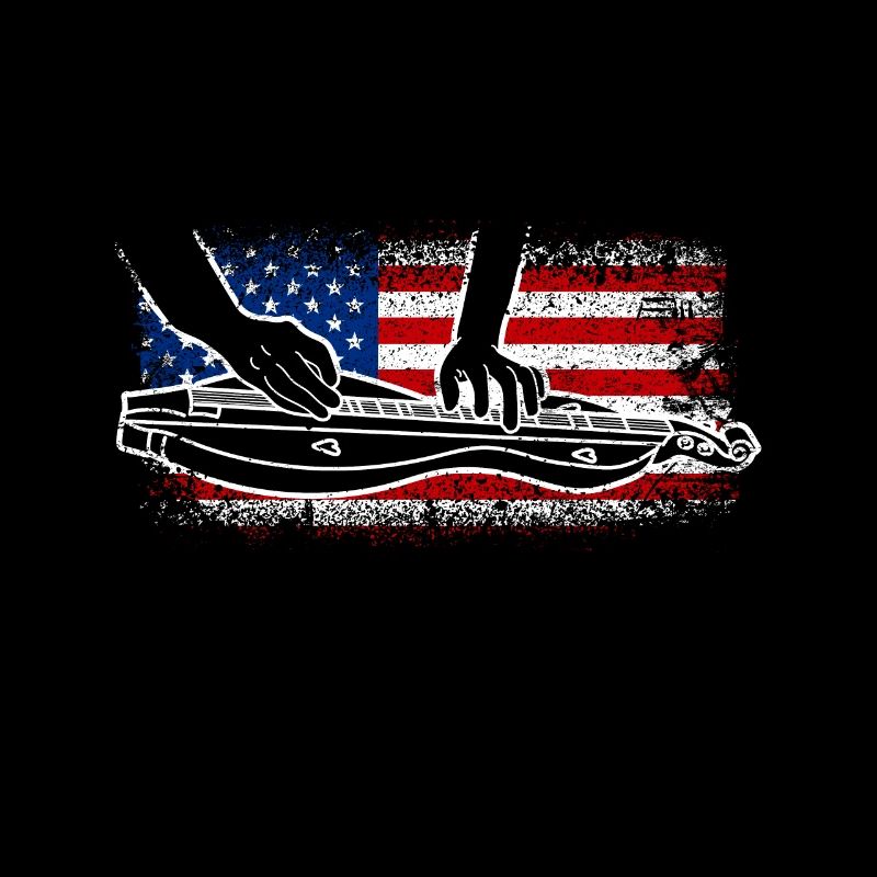 Drapeau des États-Unis 4 juillet Dulcimer