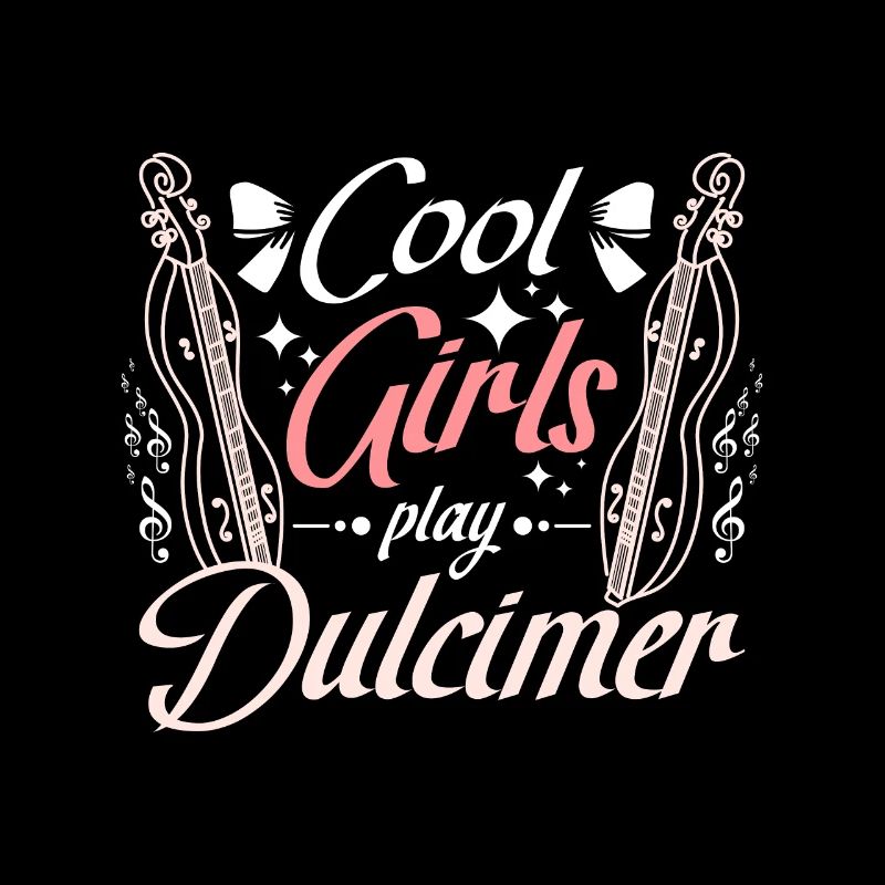 Les filles cool jouent à Dulcimer