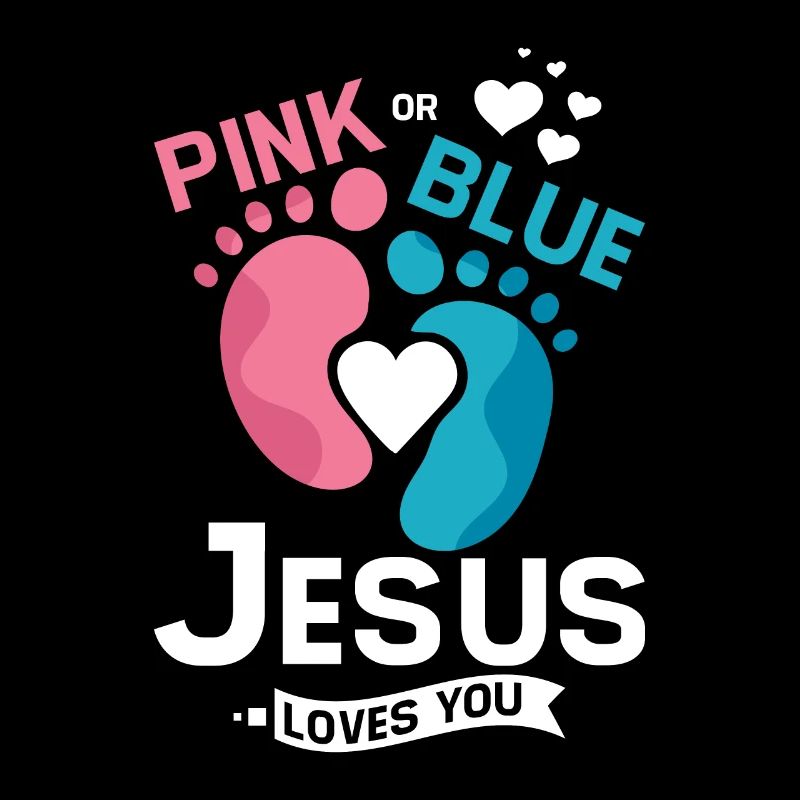 Rose ou bleu jésus t’aime