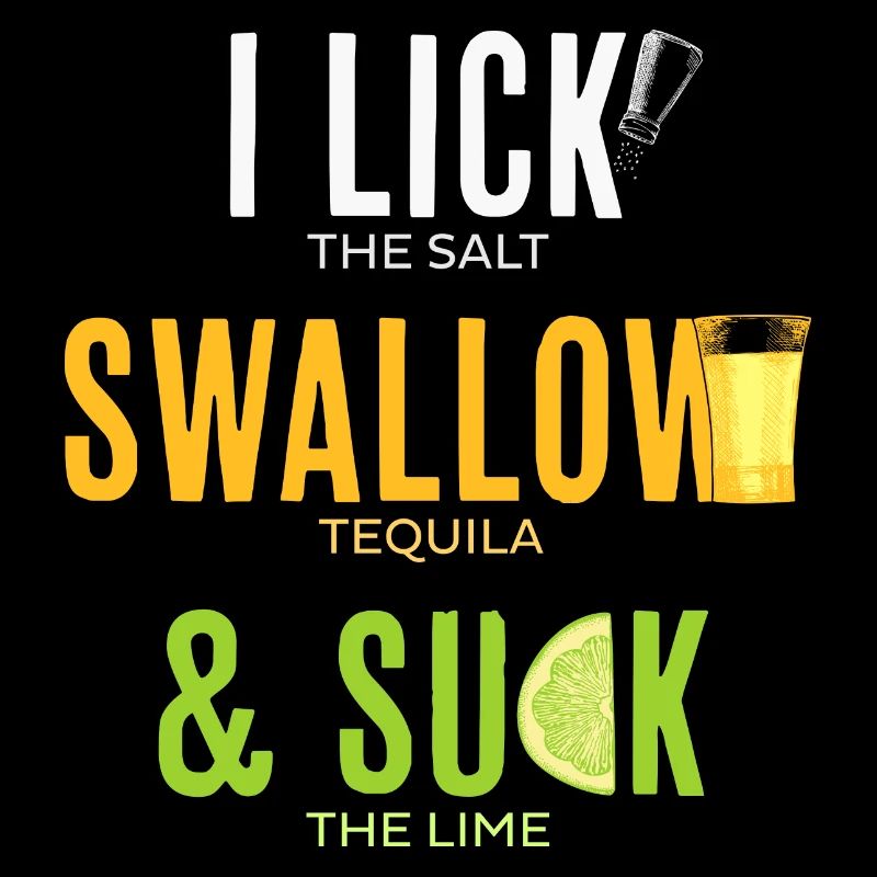 Léchage de la tequila avaler sucer