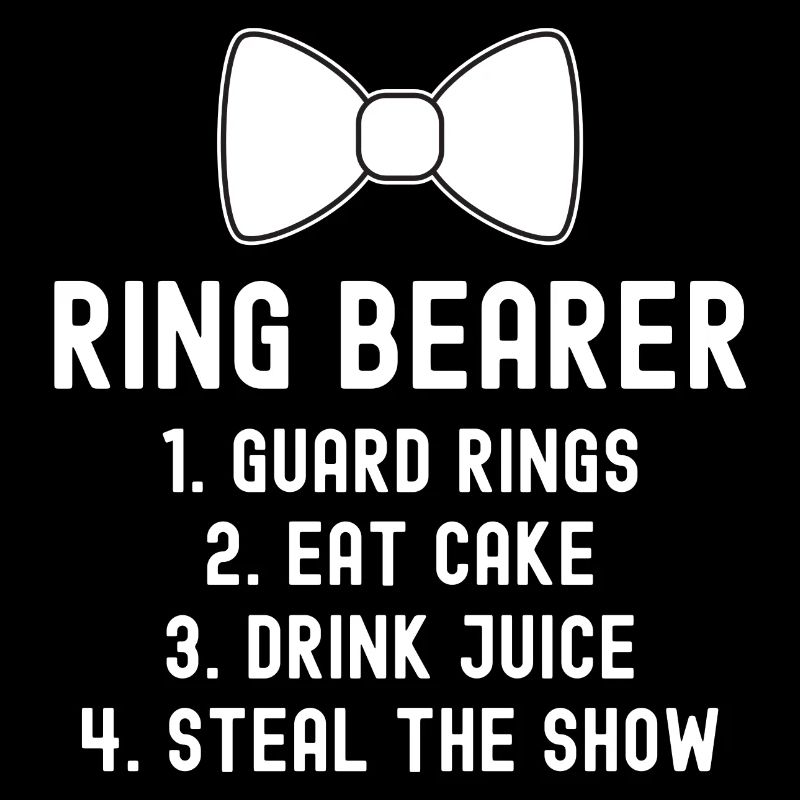 Kids Ring Bearer Bow Tie Funny Ring Bearer