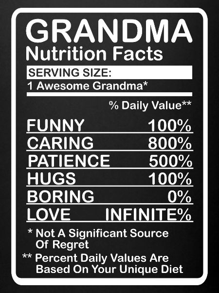 Grandma Nutritional Values