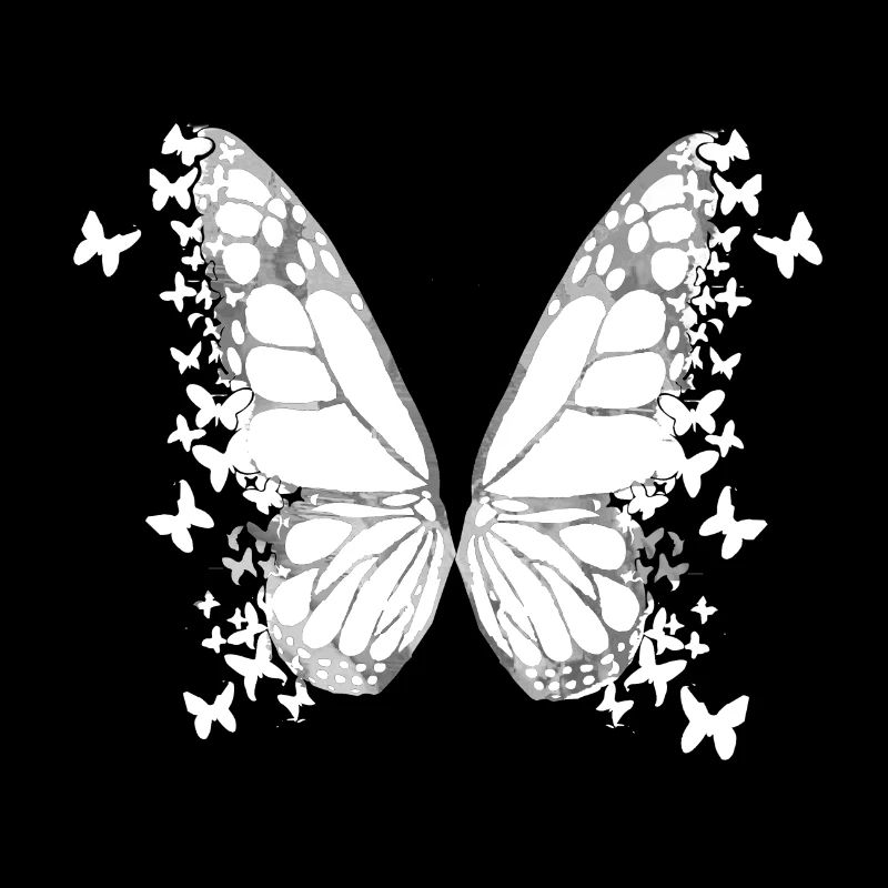 Schmetterling, Aquarell ,weiss,Malerei ,Graffiti,