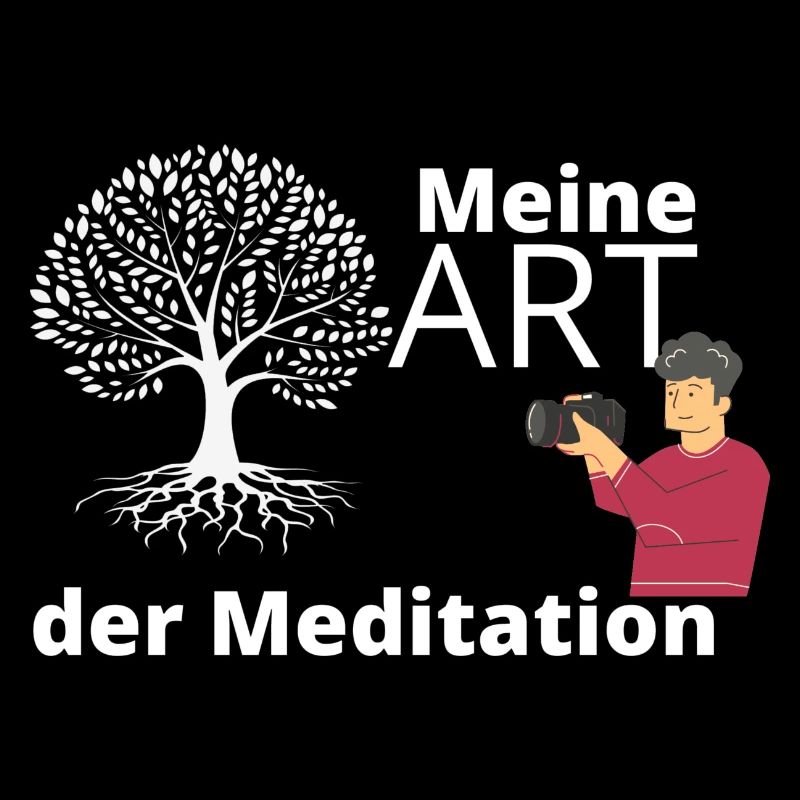 Meine Art der Meditation - Mann Baum hell