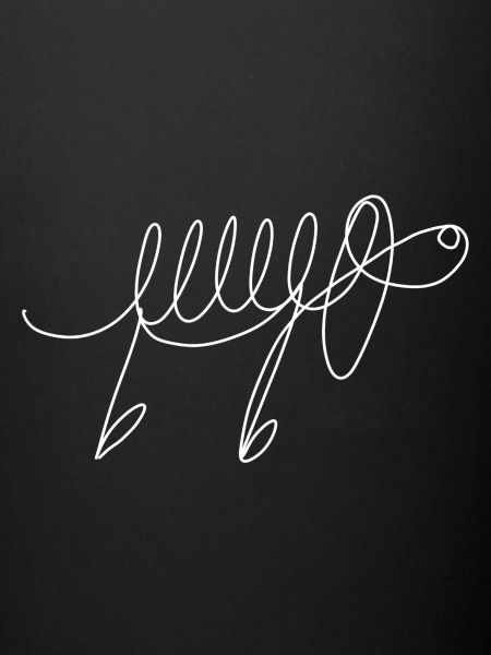 Teckel abstrait Lineart