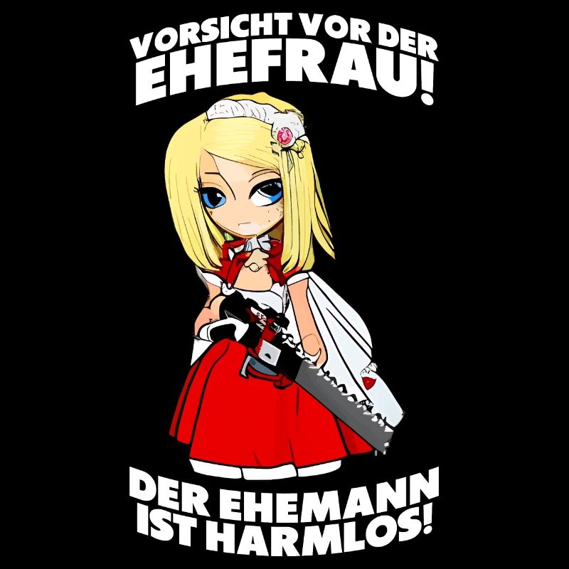 Vorsicht vor der Ehefrau - Lustiger JGA Spruch