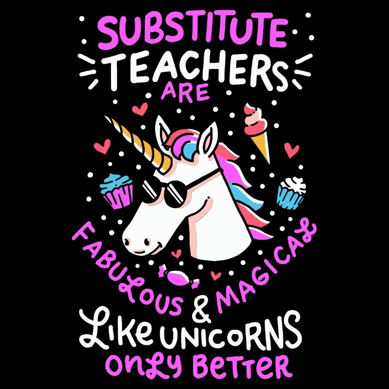 Austauschlehrer Vertretungslehrer Schule Einhorn